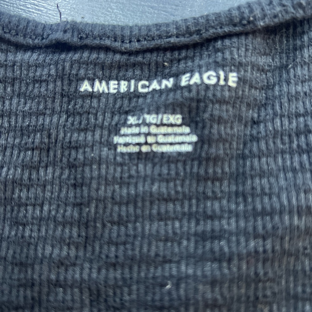 American Eagle Outfitters Black Ribbed Top - Picture 3 of 3